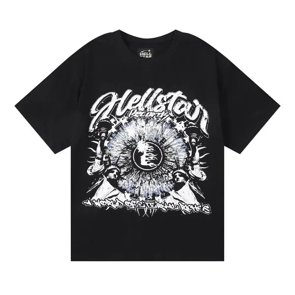 Hellstar Records x World of Eternal Rites Black Graphic T-Shirt - 1