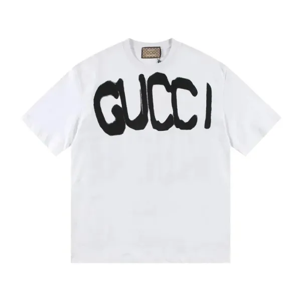 Gucci Graffiti Logo White T-Shirt - 1