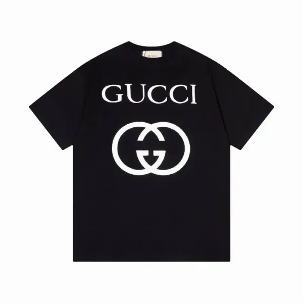 Gucci Double G Logo Black T-Shirt - 1