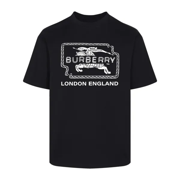 Burberry Archive Logo Print Black T-Shirt - 1
