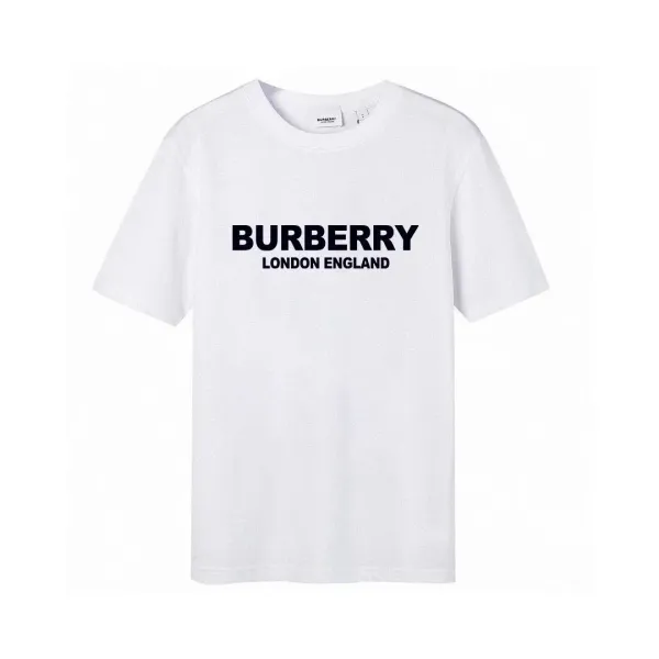 Burberry Logo Print White T-Shirt - 1