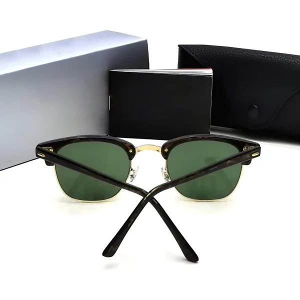 Ray-Ban Wayfarer Black Green Lens Sunglasses - 8