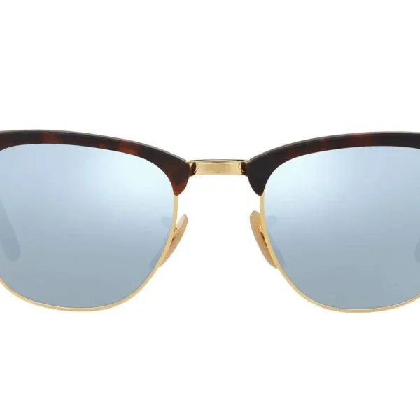 Ray-Ban Clubmaster Gold Frame Tortoiseshell Sunglasses - 1
