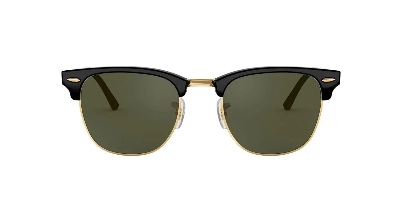Ray-Ban Wayfarer Black Green Lens Sunglasses - 17
