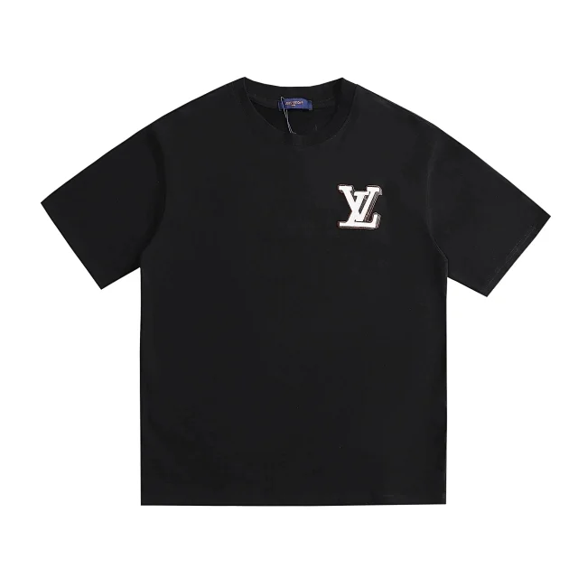 Louis Vuitton T-Shirts Short-Sleeve Graphic Logo Print product detail image 26