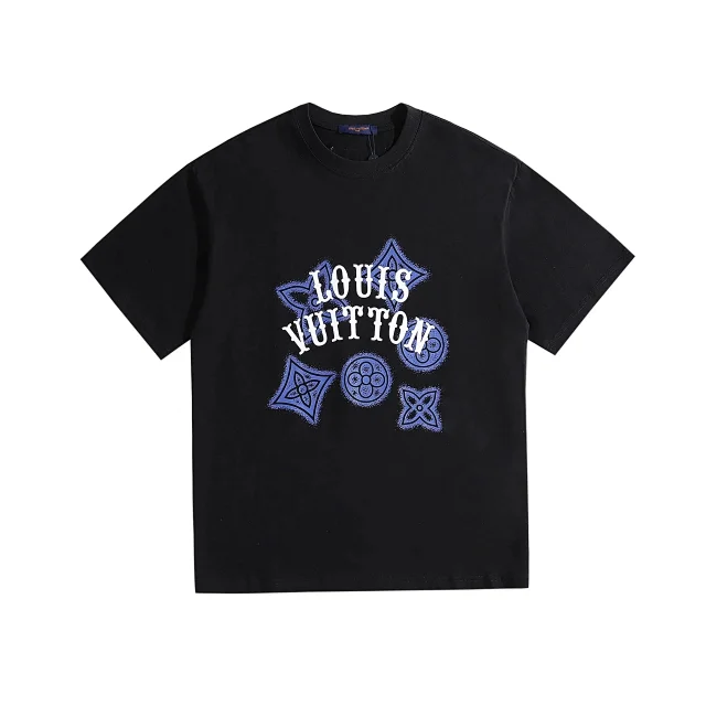 Louis Vuitton T-Shirts Short-Sleeve Graphic Logo Print product detail image 30