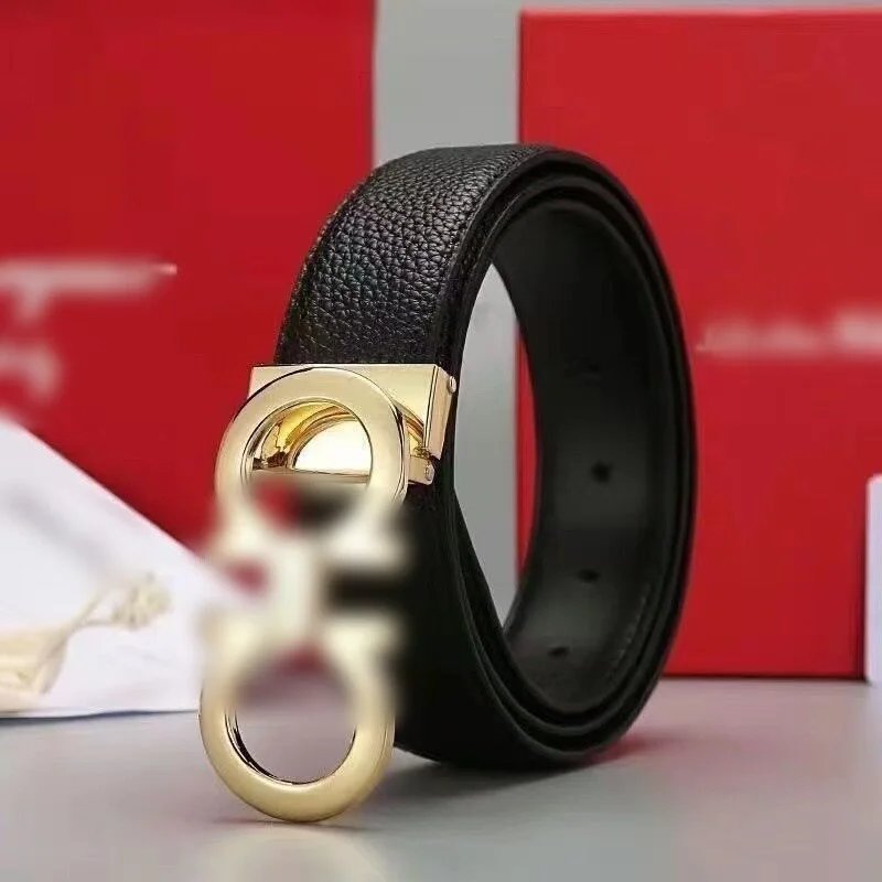 Golden buckle+lychee pattern