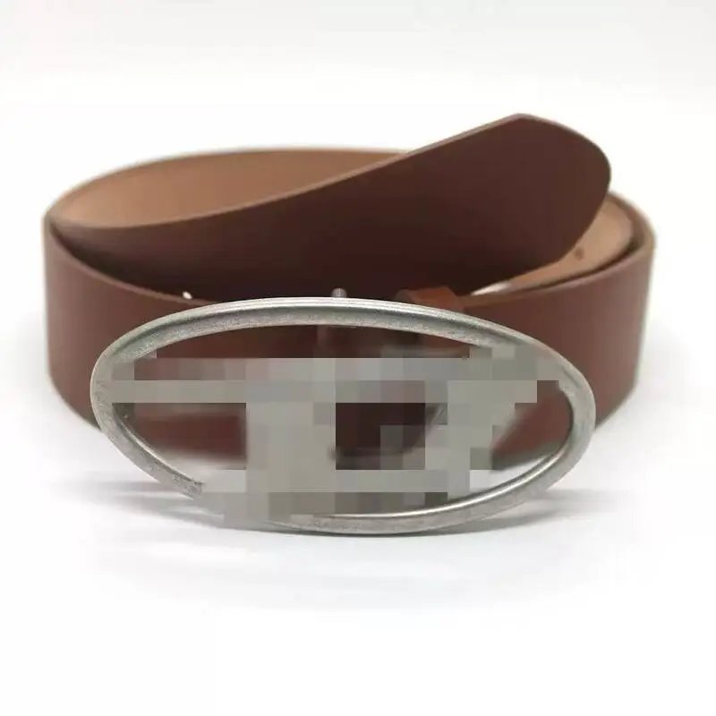 Large D Matt Buckle Camel Belt