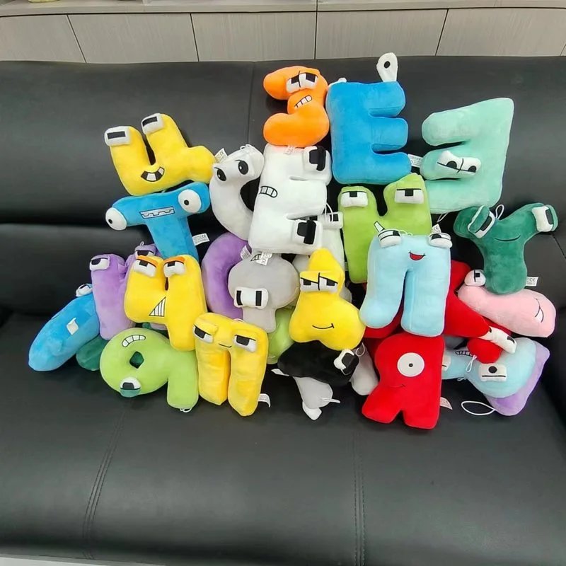33俄文字母抱枕公仔 Alphabet Lore字母传说毛绒抱枕公仔