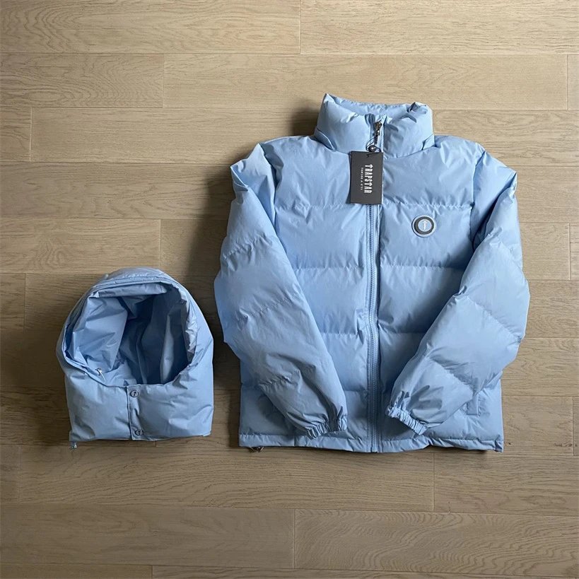 Trapstar Black Glossy Puffer Jacket with Detachable Hood product photo 3