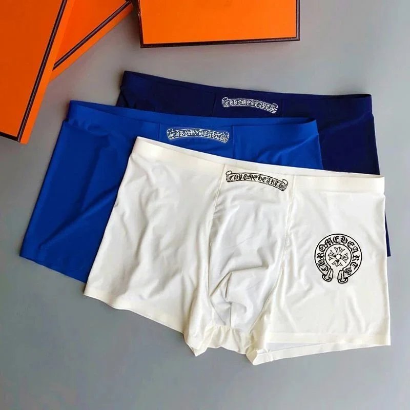 Chrome Hearts Boxer Briefs White Gray Navy Underwear - 19