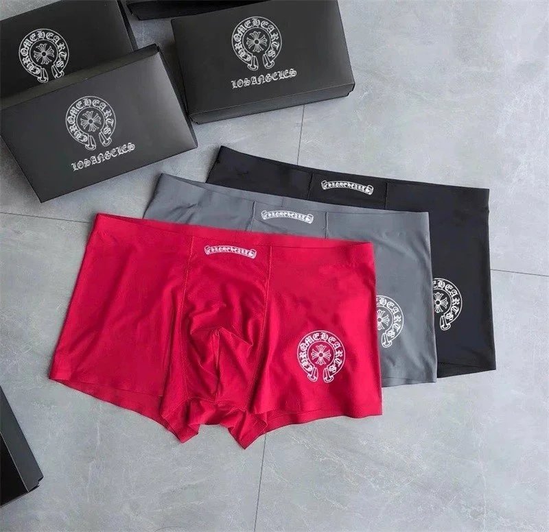 Chrome Hearts Boxer Briefs White Gray Navy Underwear - 22