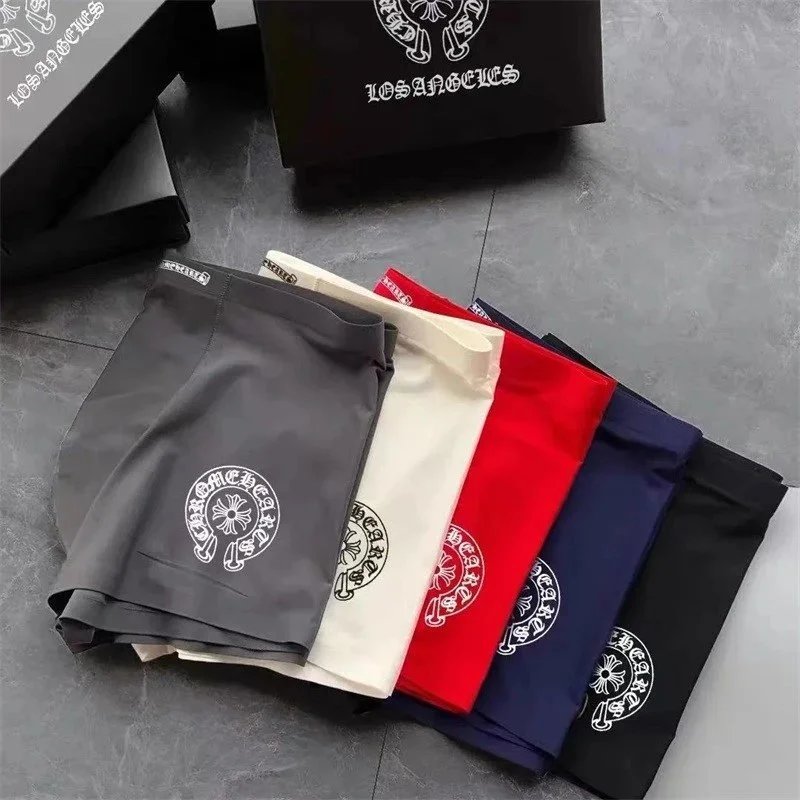 Chrome Hearts Boxer Briefs White Gray Navy Underwear - 18