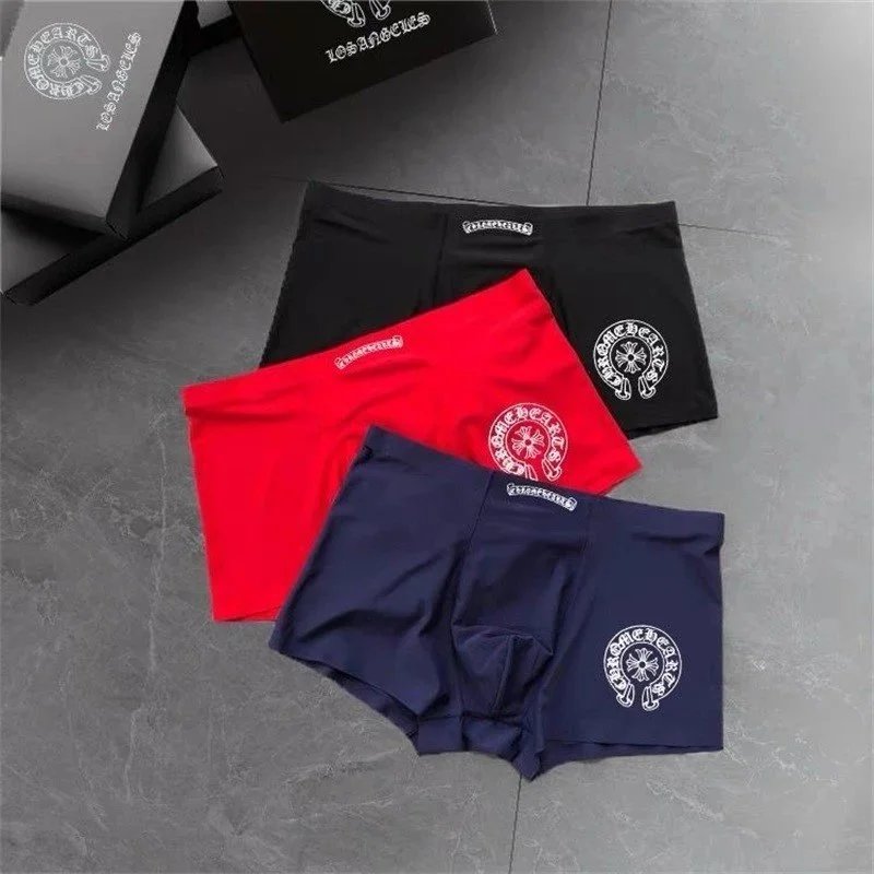 Chrome Hearts Boxer Briefs White Gray Navy Underwear - 21