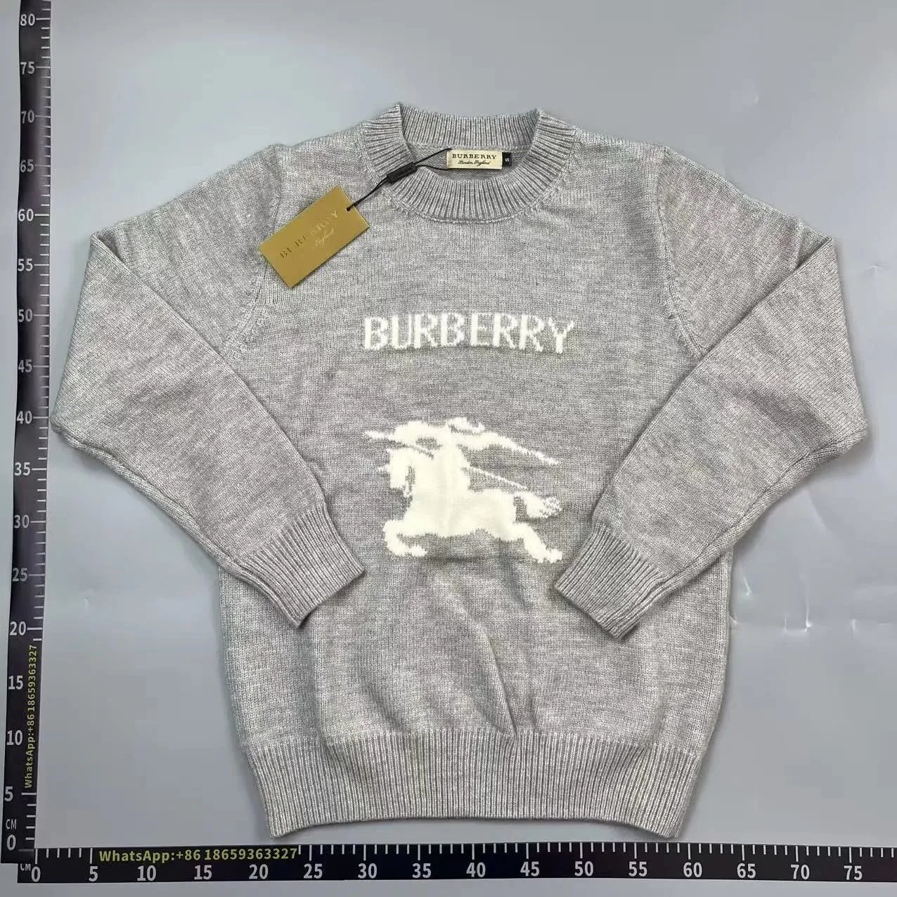 Burberry Hoodies & Sweatshirts Check-lined zip-up hoodie — Knitted Sweater -6