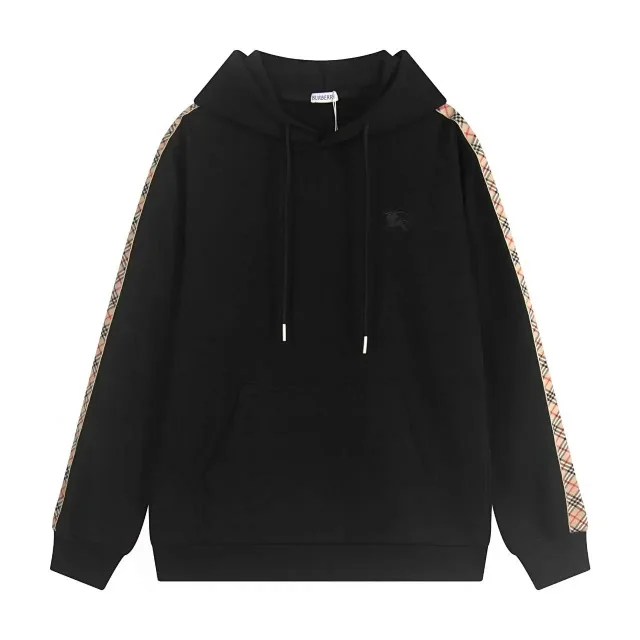 Burberry Hoodies & Sweatshirts Check-lined zip-up hoodie product detail image 32