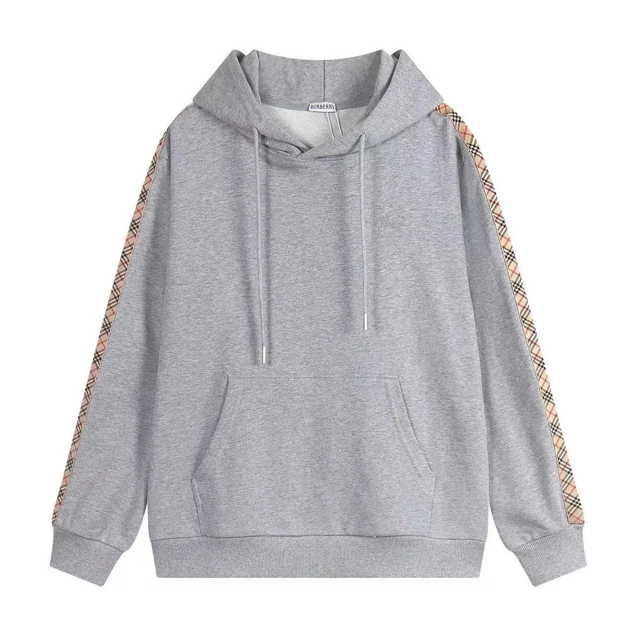 Burberry Hoodies & Sweatshirts Check-lined zip-up hoodie — Hoodie -4