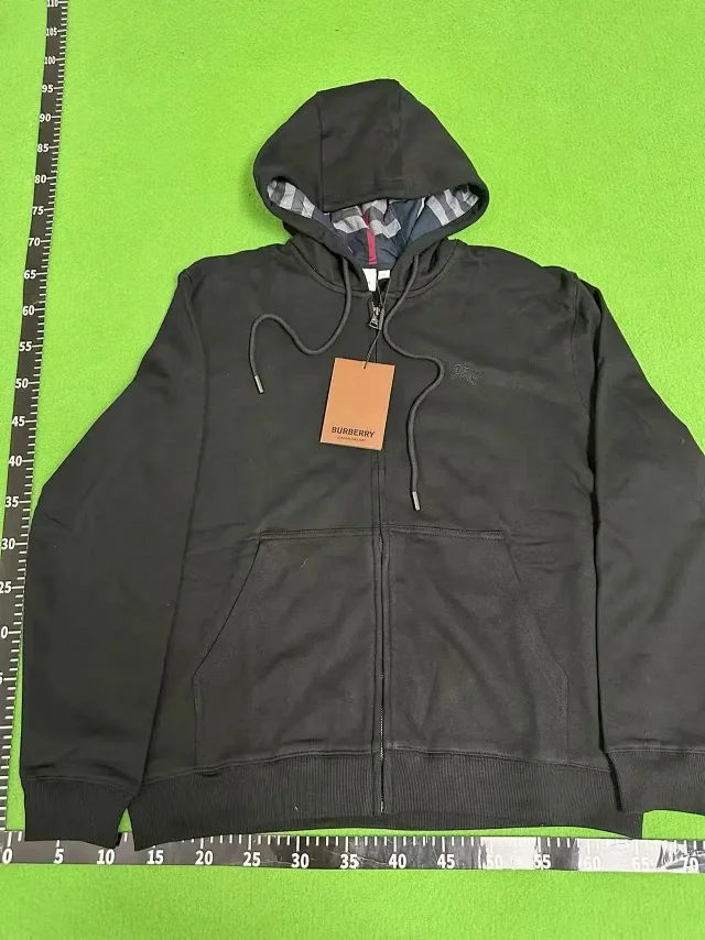 Burberry Hoodies & Sweatshirts Check-lined zip-up hoodie product detail image 6