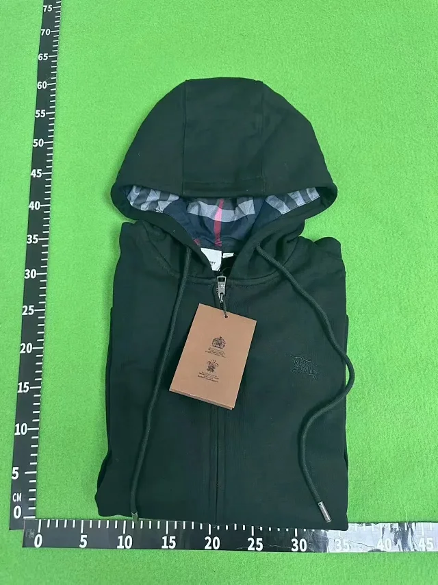 Burberry Hoodies & Sweatshirts Check-lined zip-up hoodie product detail image 7