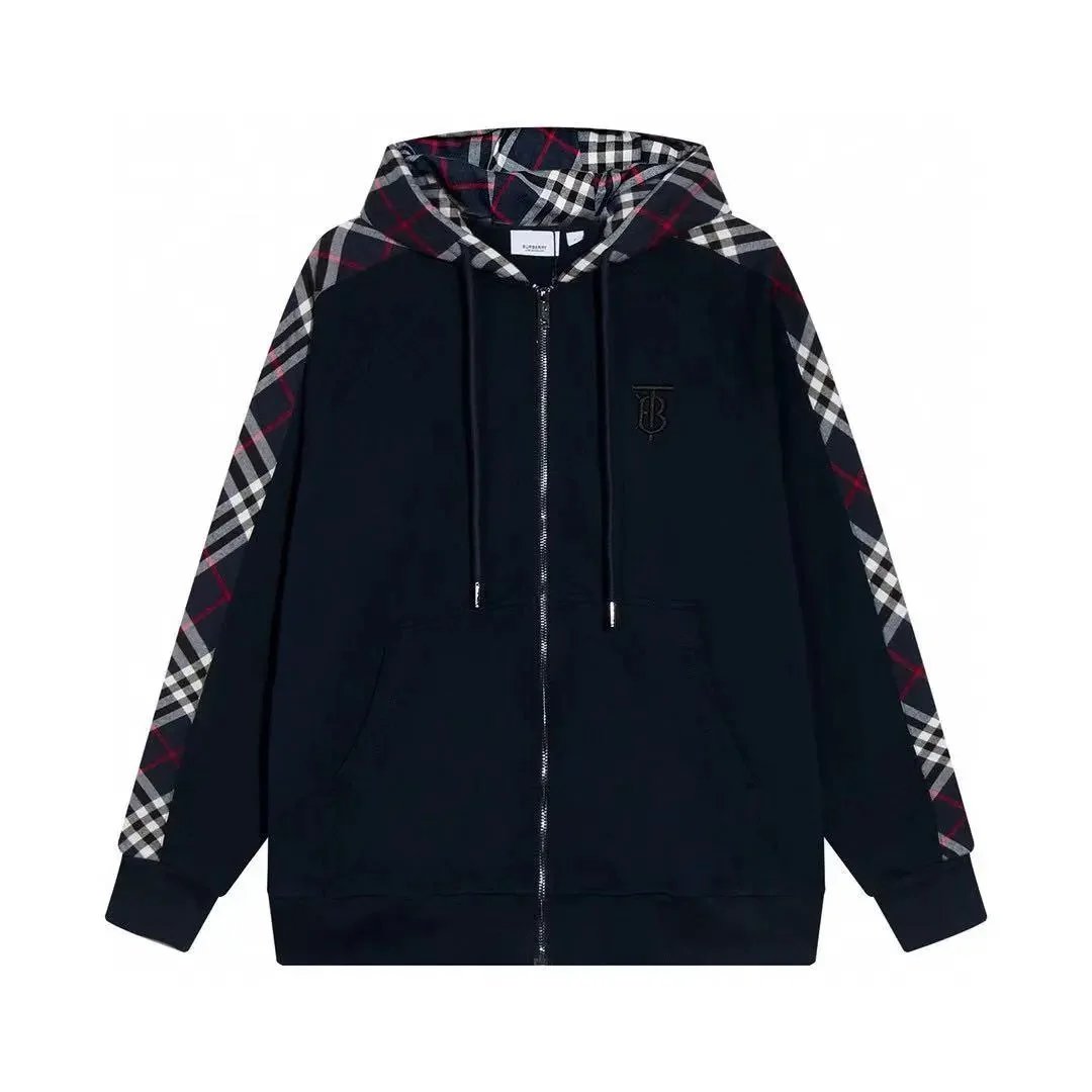 Burberry Hoodies & Sweatshirts Check-lined zip-up hoodie — Zip-up hoodie -7