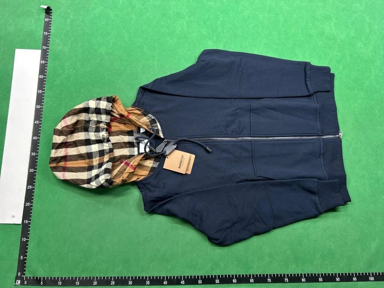 Burberry Hoodies & Sweatshirts Check-lined zip-up hoodie — Zip-up hoodie -2