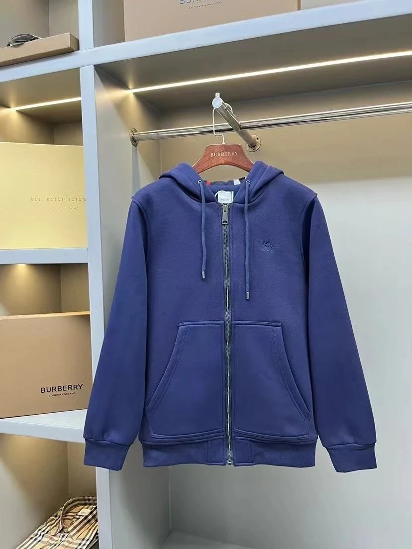 Burberry Hoodies & Sweatshirts Check-lined zip-up hoodie — Zip-up hoodie -10