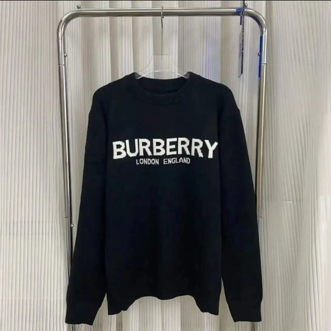 Burberry Hoodies & Sweatshirts Check-lined zip-up hoodie — Knitted Sweater -1