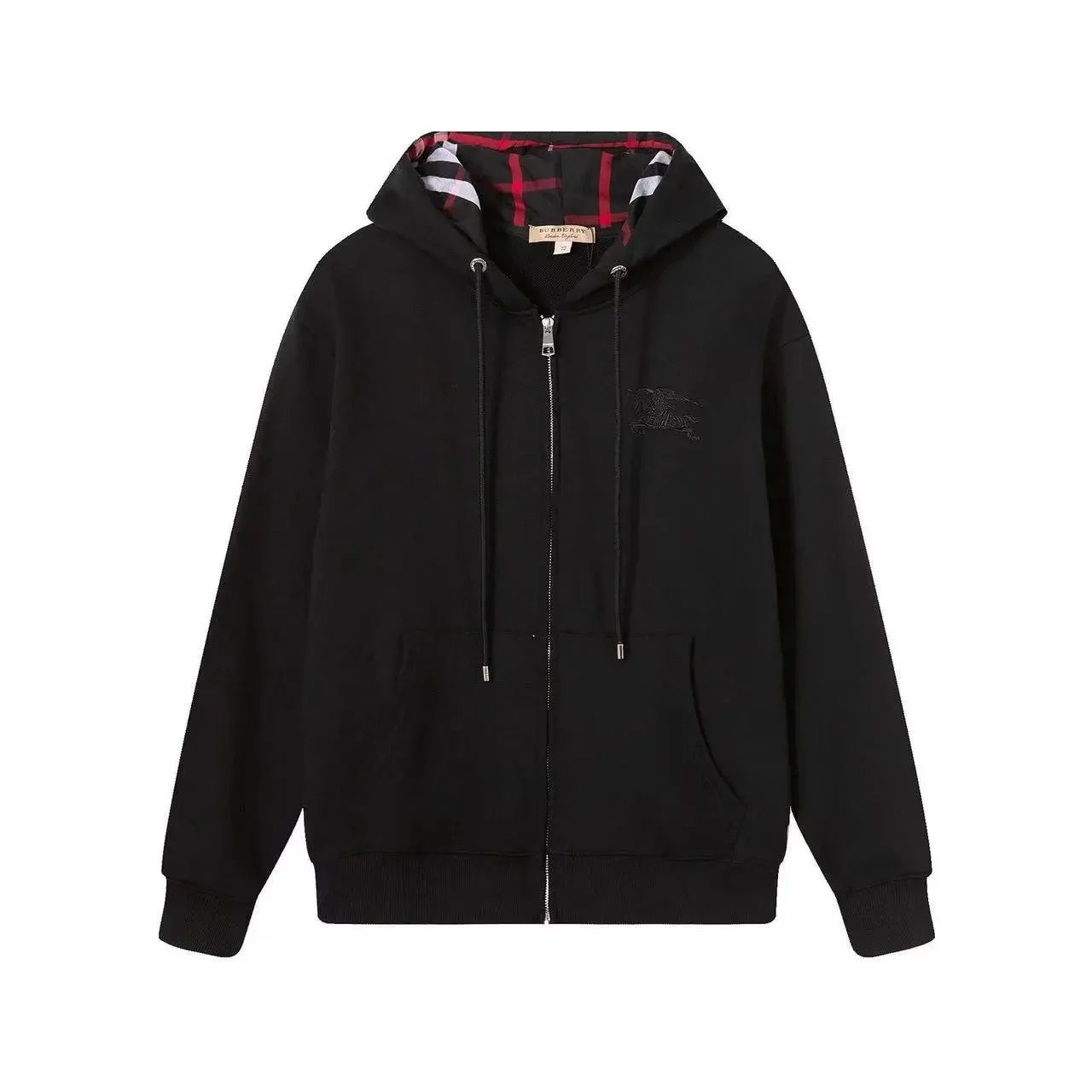 Burberry Hoodies & Sweatshirts Check-lined zip-up hoodie — Zip-up hoodie -14