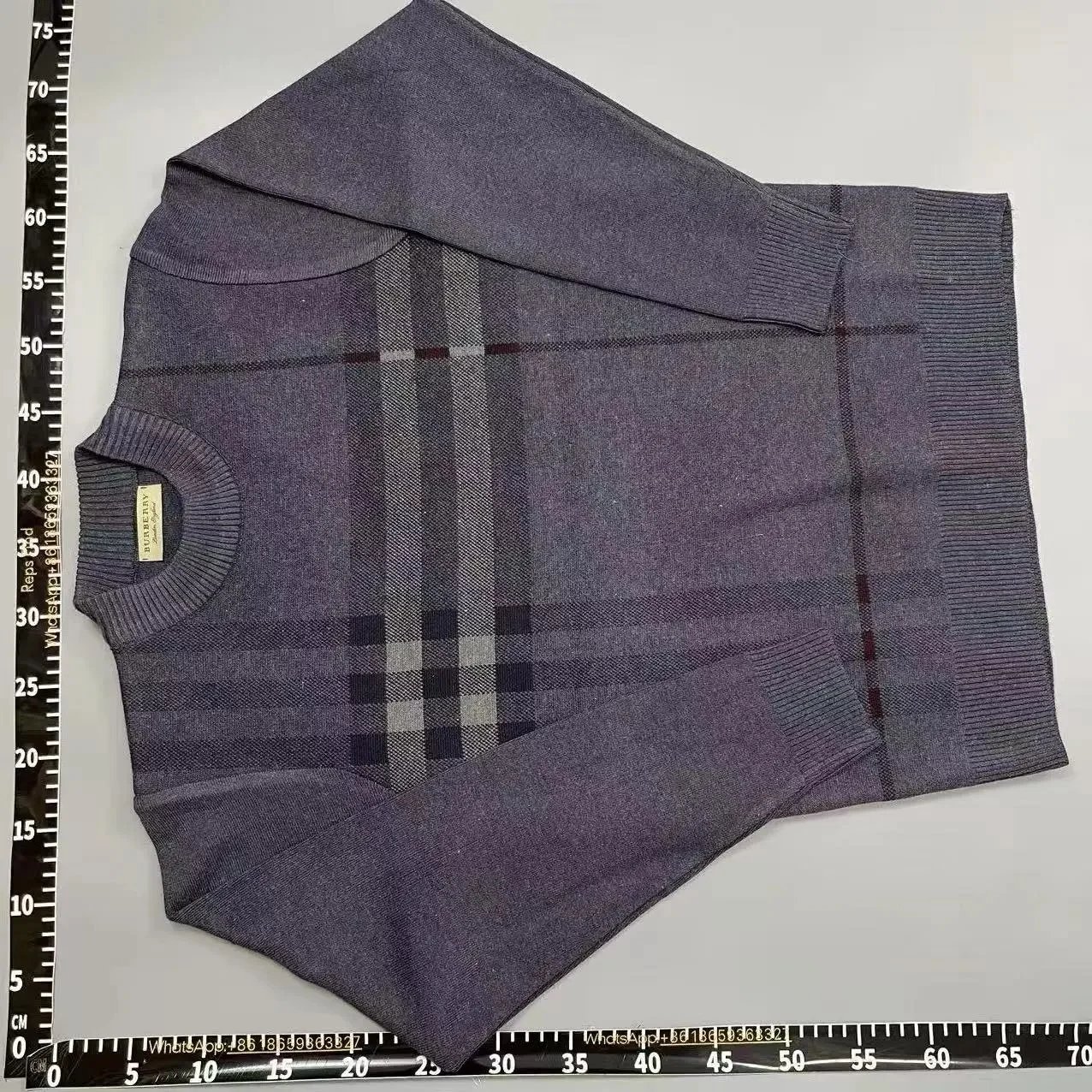 Burberry Hoodies & Sweatshirts Check-lined zip-up hoodie — Knitted sweater-9