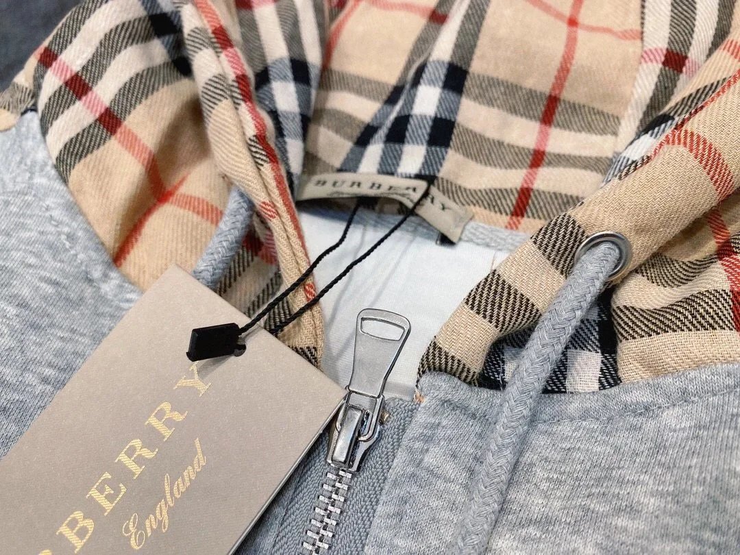 Burberry Hoodies & Sweatshirts Check-lined zip-up hoodie image 6