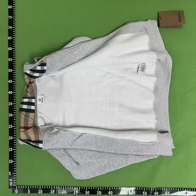 Burberry Hoodies & Sweatshirts Check-lined zip-up hoodie product detail image 4