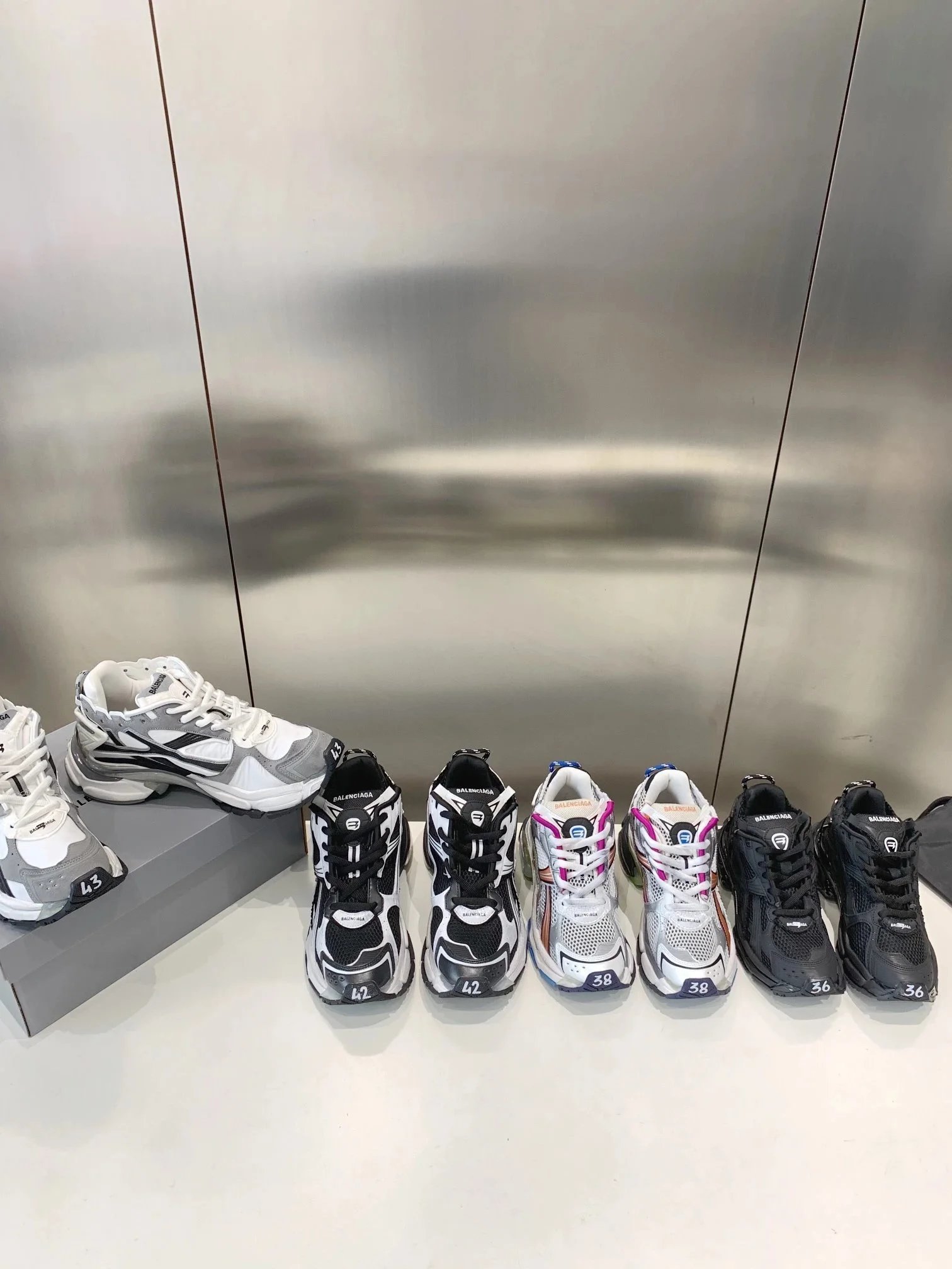 N Y  情侣款休闲老爹鞋运动鞋