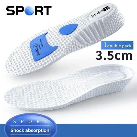Height Increase Insoles Silicone Memory Foam Shoe Pads Arch