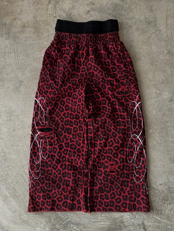 Count Money: My Money - "DAMAGE FLOW" American Leopard Double Waist Wide Leg Pants