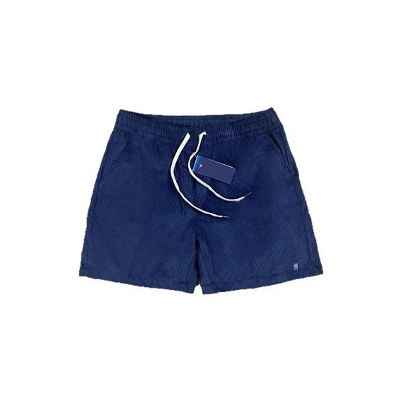 【H-03】Ralph Lauren Pony Embroidery Loose Five-Length Pure Cotton Casual Shorts for Men - Corduroy Breathable Pants - luca04