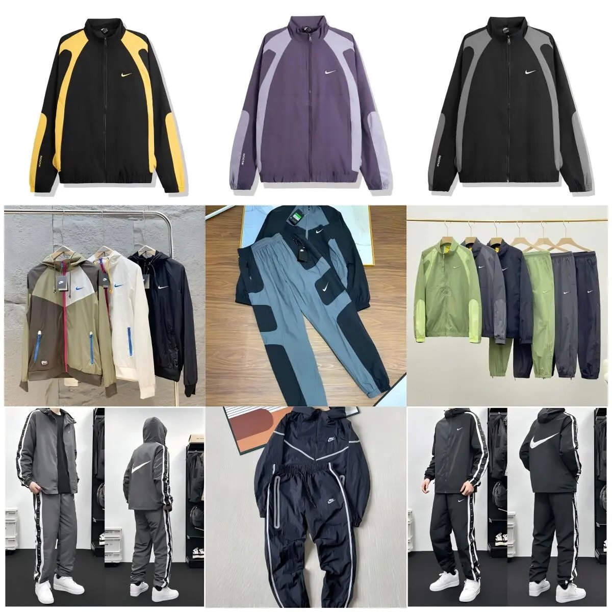 奈可联名夹克拼接撞色情侣休闲运动服外套:findsindex.com - 202257
