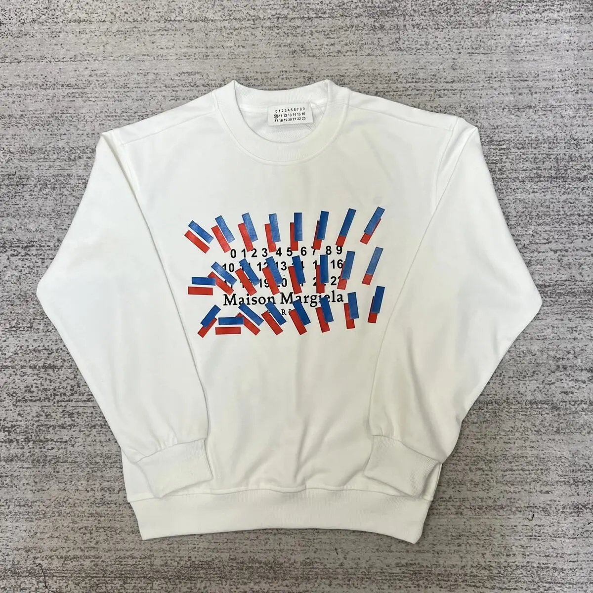春秋新款男女情侣装阿拉伯数字印花卫衣圆领薄款【ZZ25】:findsindex.com - 202139