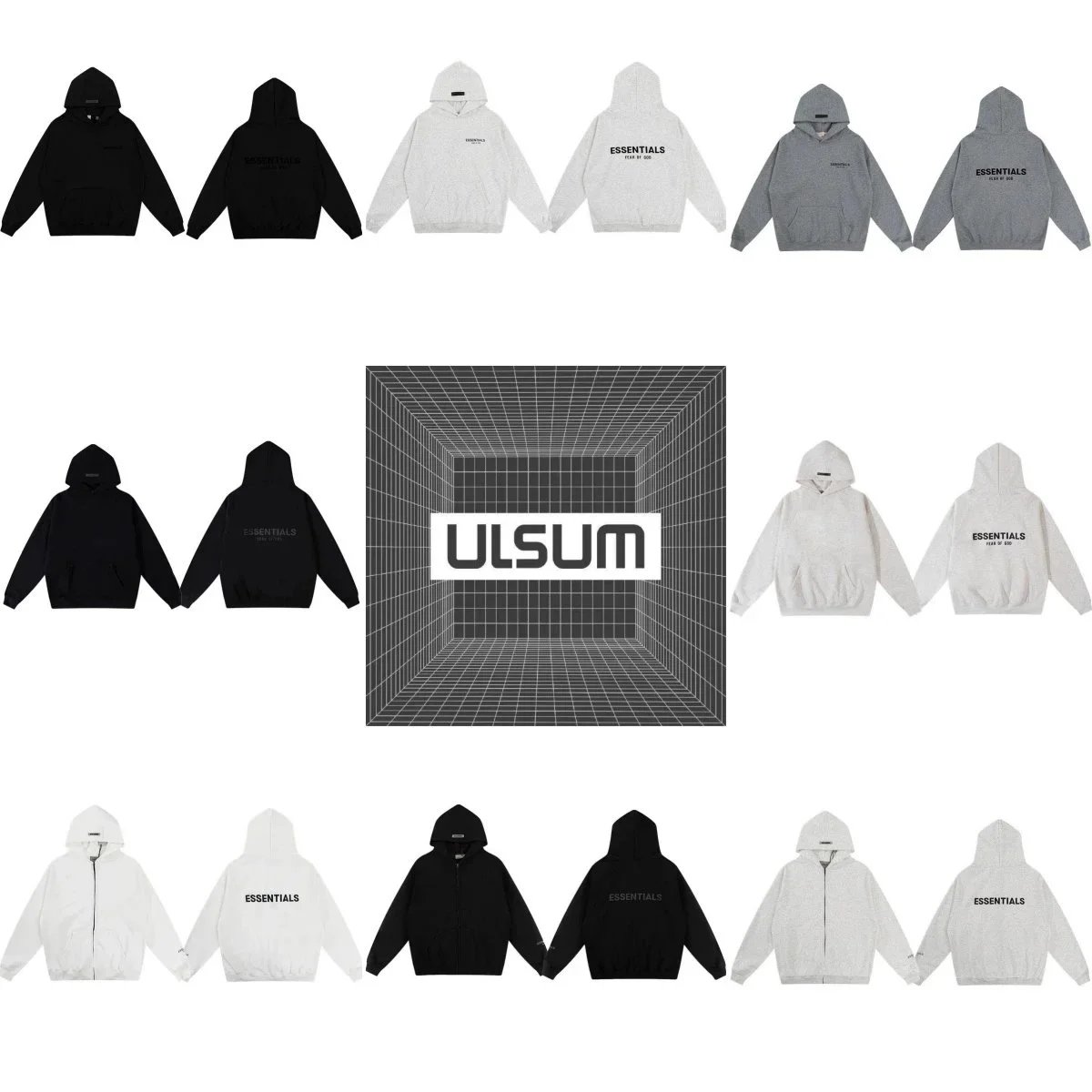 2025ssULSUMstoreEHoodedsweatshirtandpantssettracksuit:findsindex.com - 203332