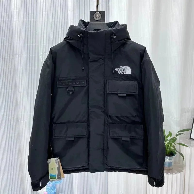 青春潮流多口袋防风保暖羽绒服 - 203101
