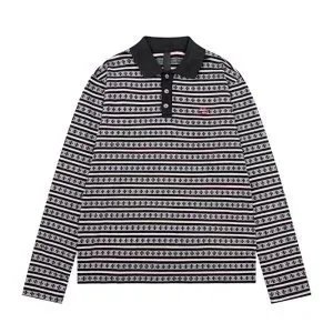 Tommy Hilfiger Fair Isle Pattern Long Sleeve Polo Shirt - 203201