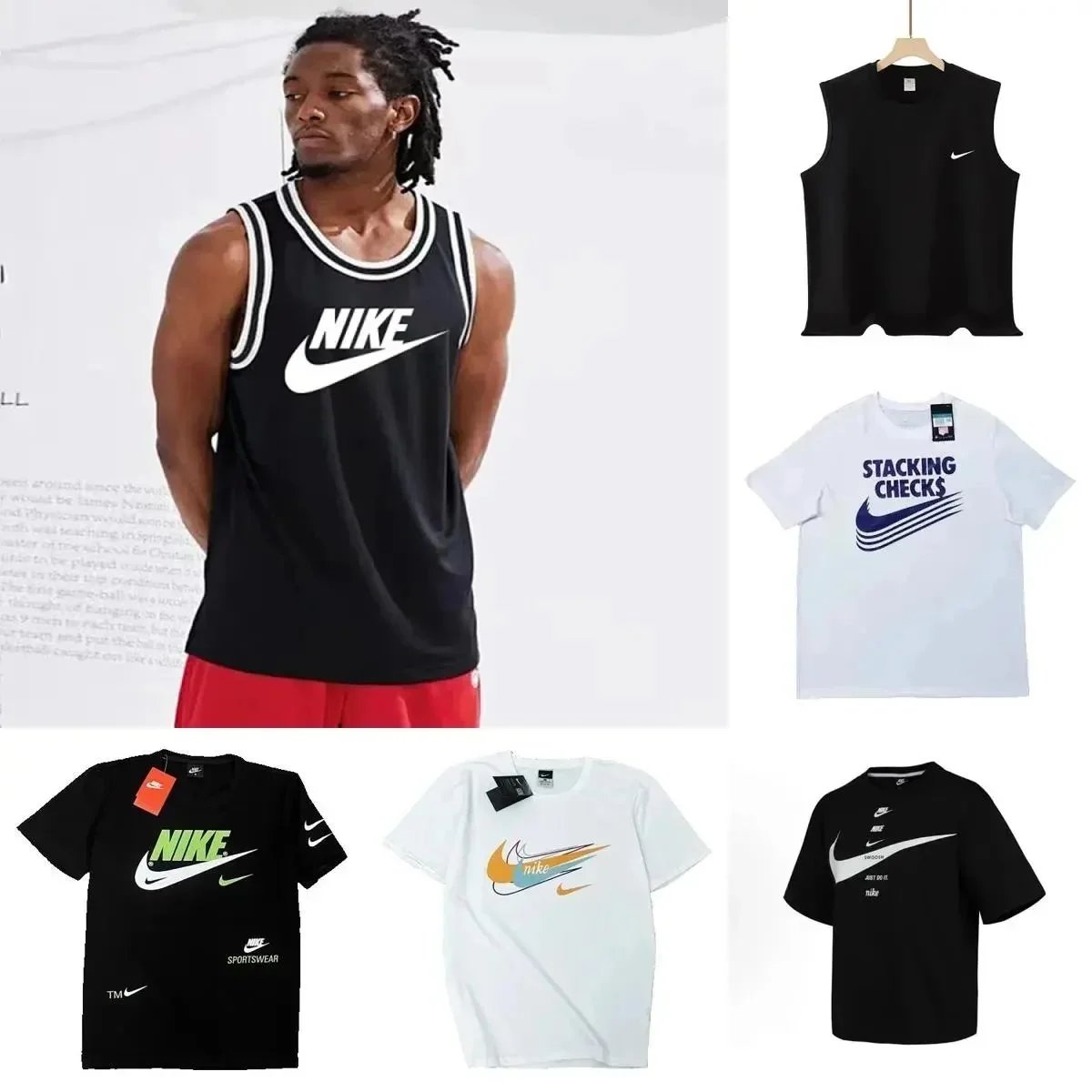 Nike Sportswear Bold Logo Black Sleeveless Jersey