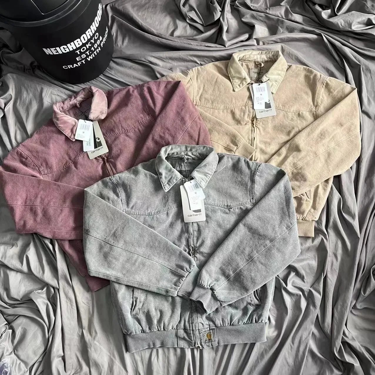 JS.一件代发圣达菲蜡染重磅夹克水洗外套VINTAGE复古cleanfit穿搭:findsindex.com - 202226