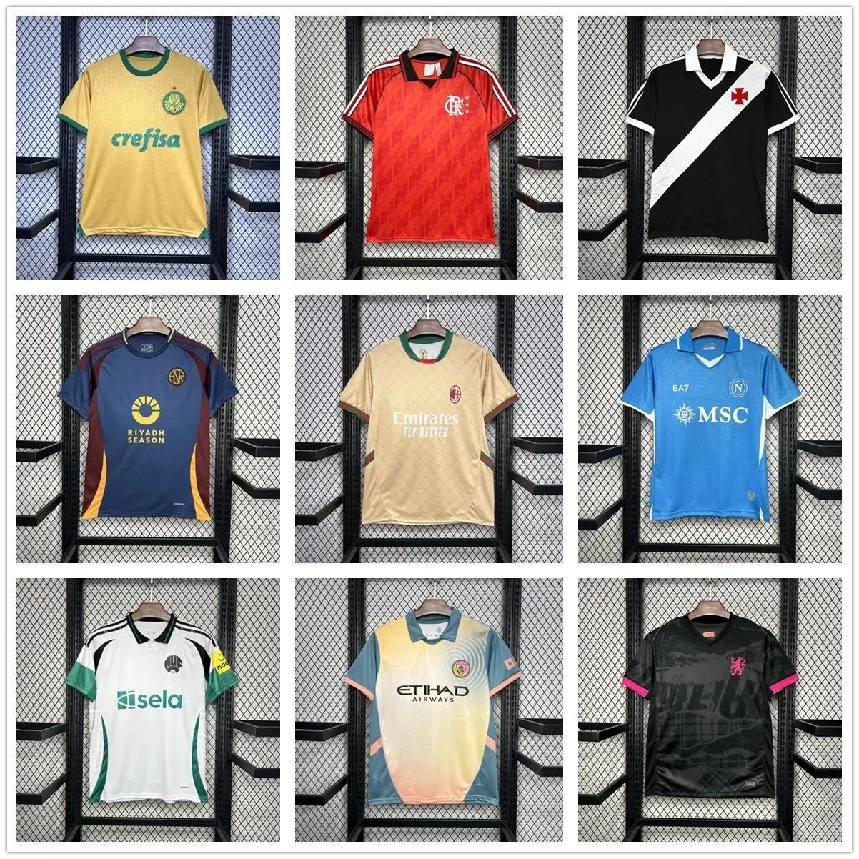 Palmeiras 2023 Home Jersey Yellow Green Crefisa Sponsor - 202959