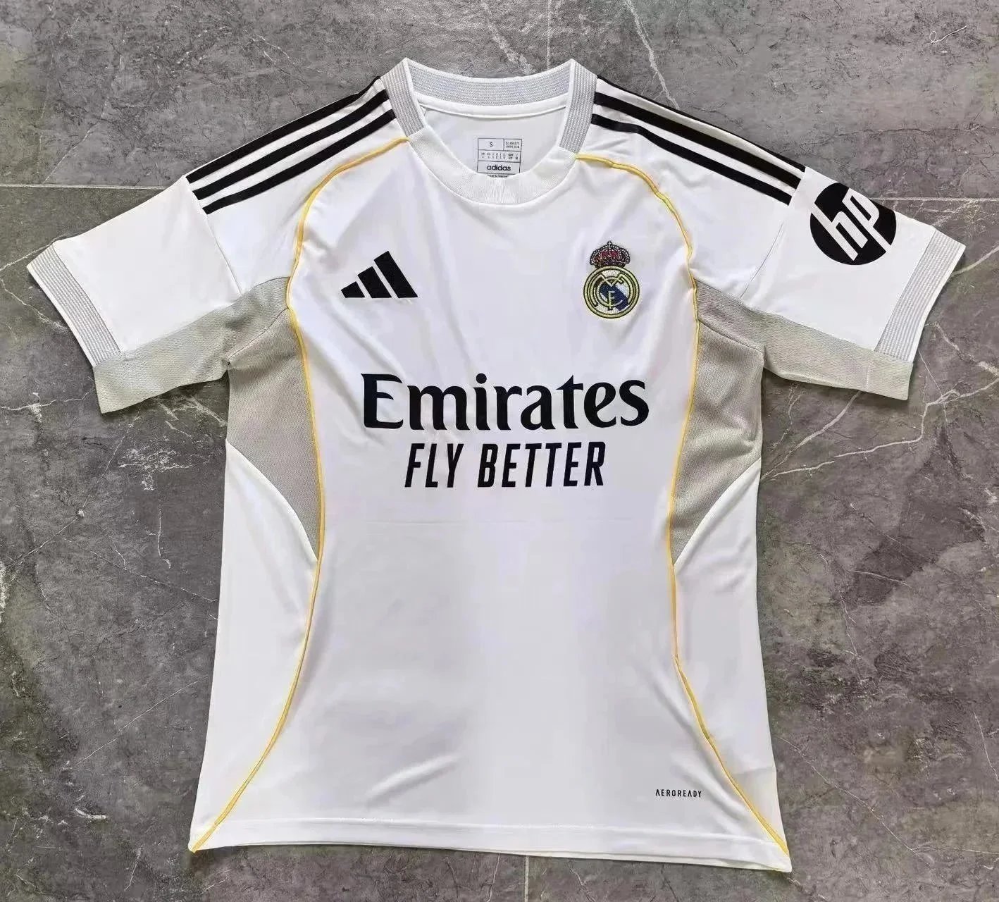 Real Madrid 2023-24 Home Jersey White with Gold Accents - 202673