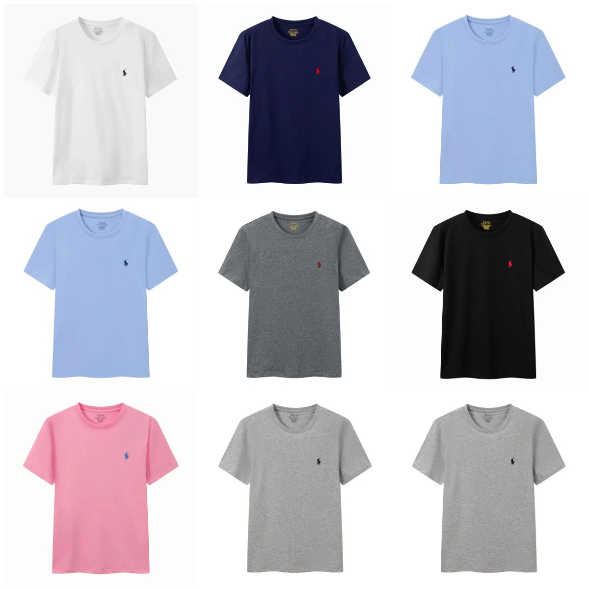 Polo Ralph Lauren Classic Cotton T-Shirt with Embroidered Pony Logo - 196760