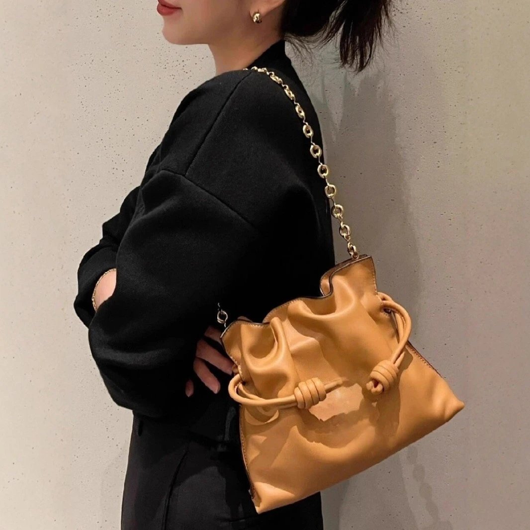 Leather Tote Bag Tan Fashion Shoulder Bag