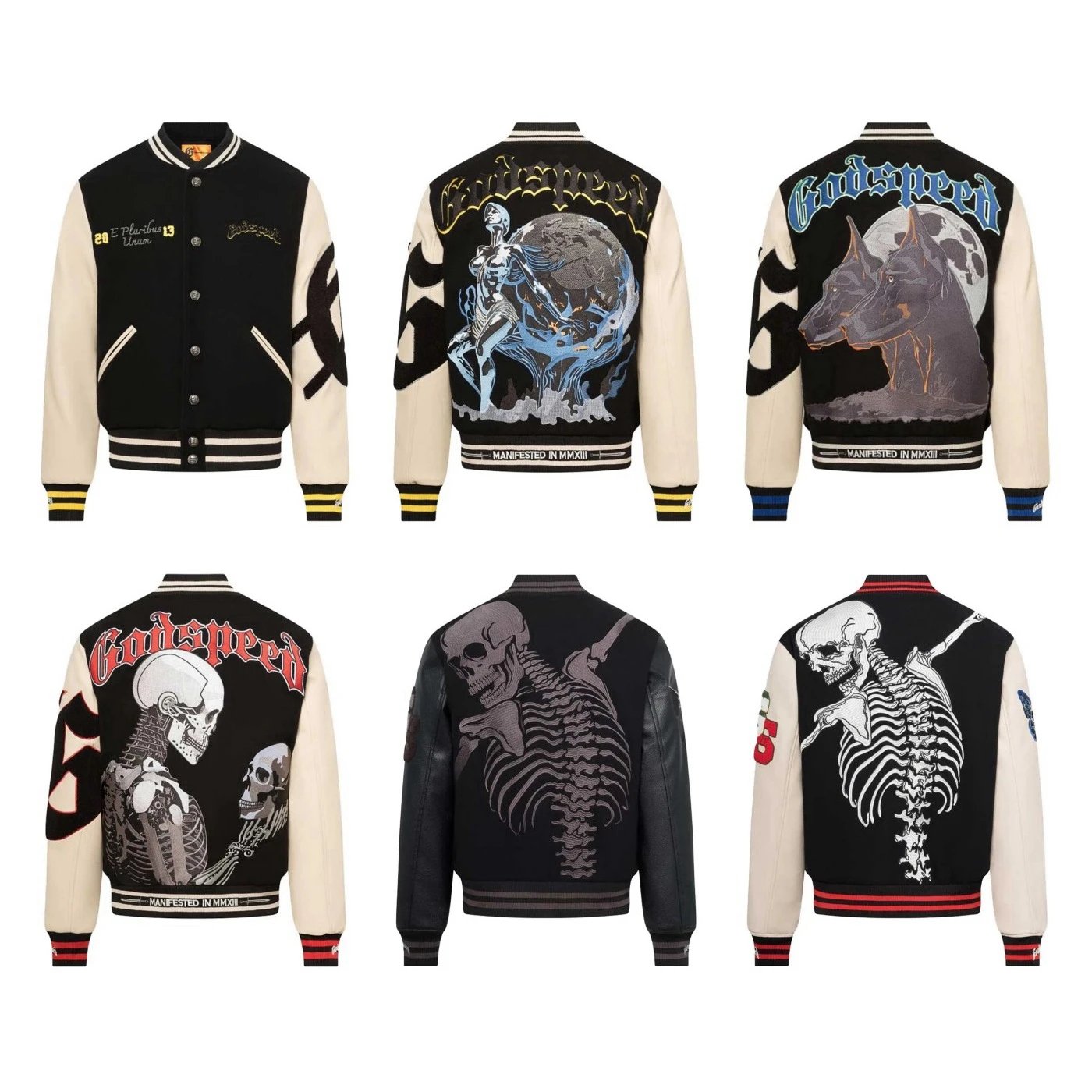 Godspeed Varsity Black Graphic Jacket