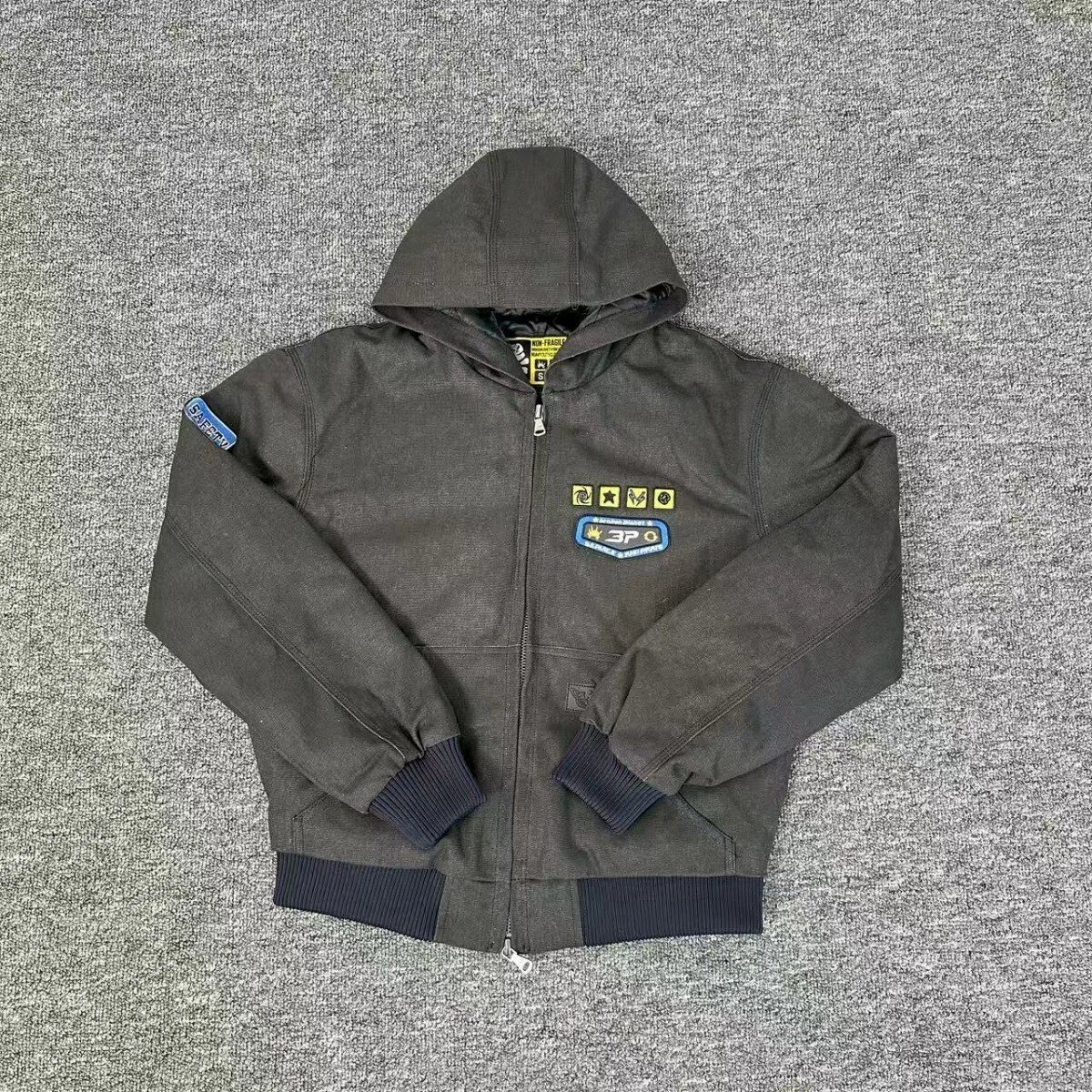 3PO Hoodie Dark Grey Casual Jacket