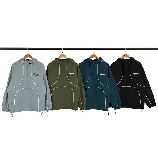 Champion Windbreaker Grey Sport Jacket