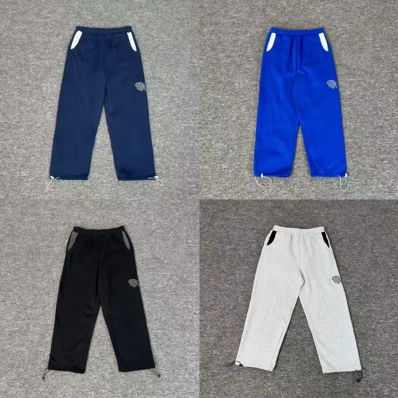 Unisex Track Trousers Navy Blue Sport Style